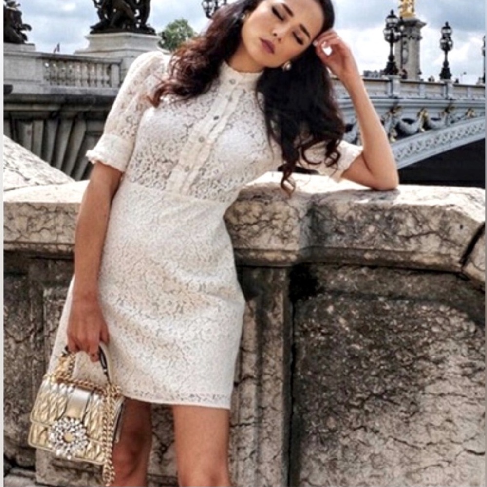 Zara Black Lace Mini Dress